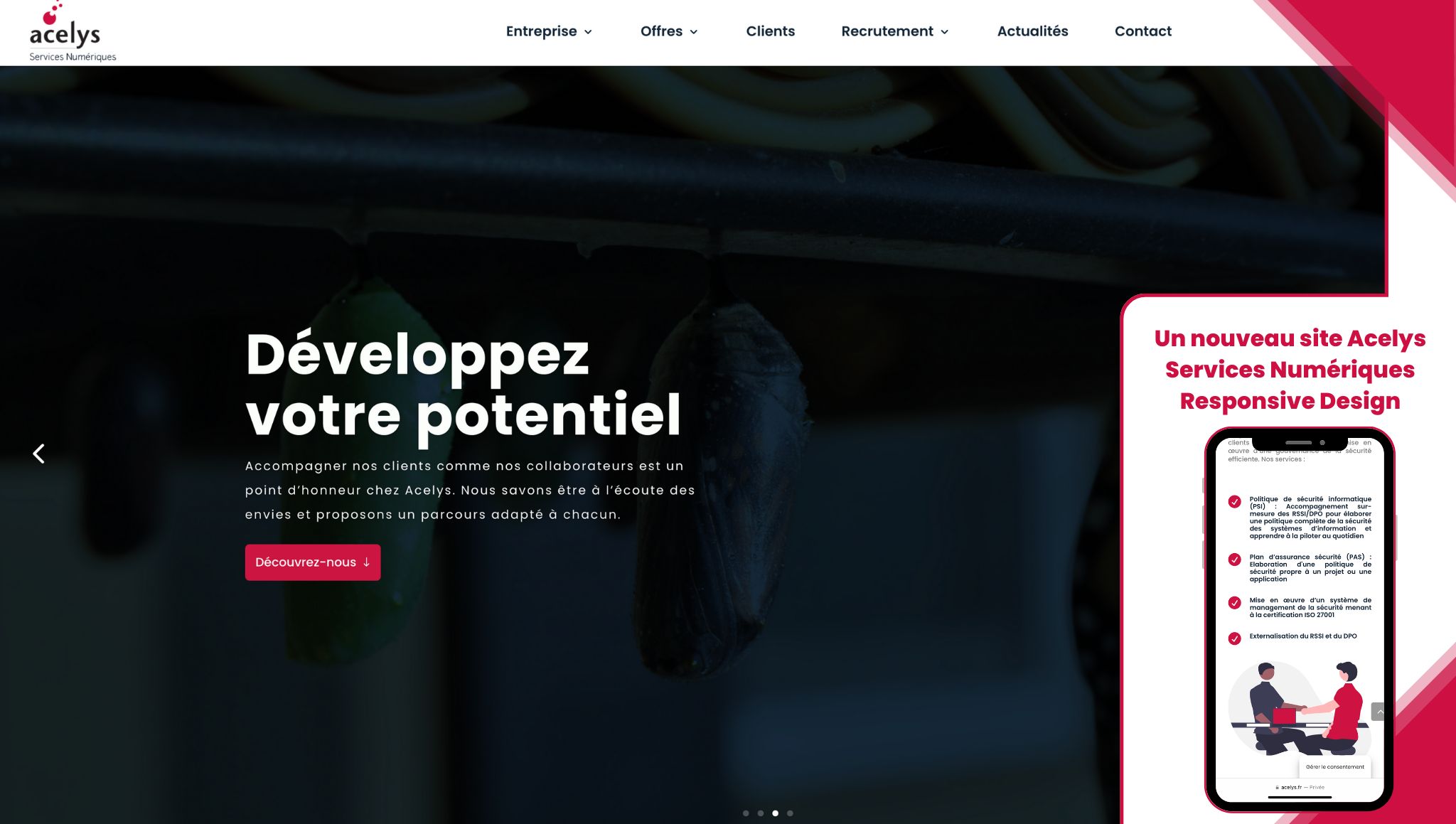 Nouvelle interface du site