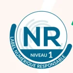 Logo du label Numérique Responsable, niveau 1